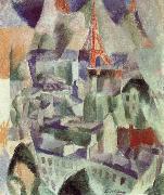 Delaunay, Robert The Window towards to City oil on canvas